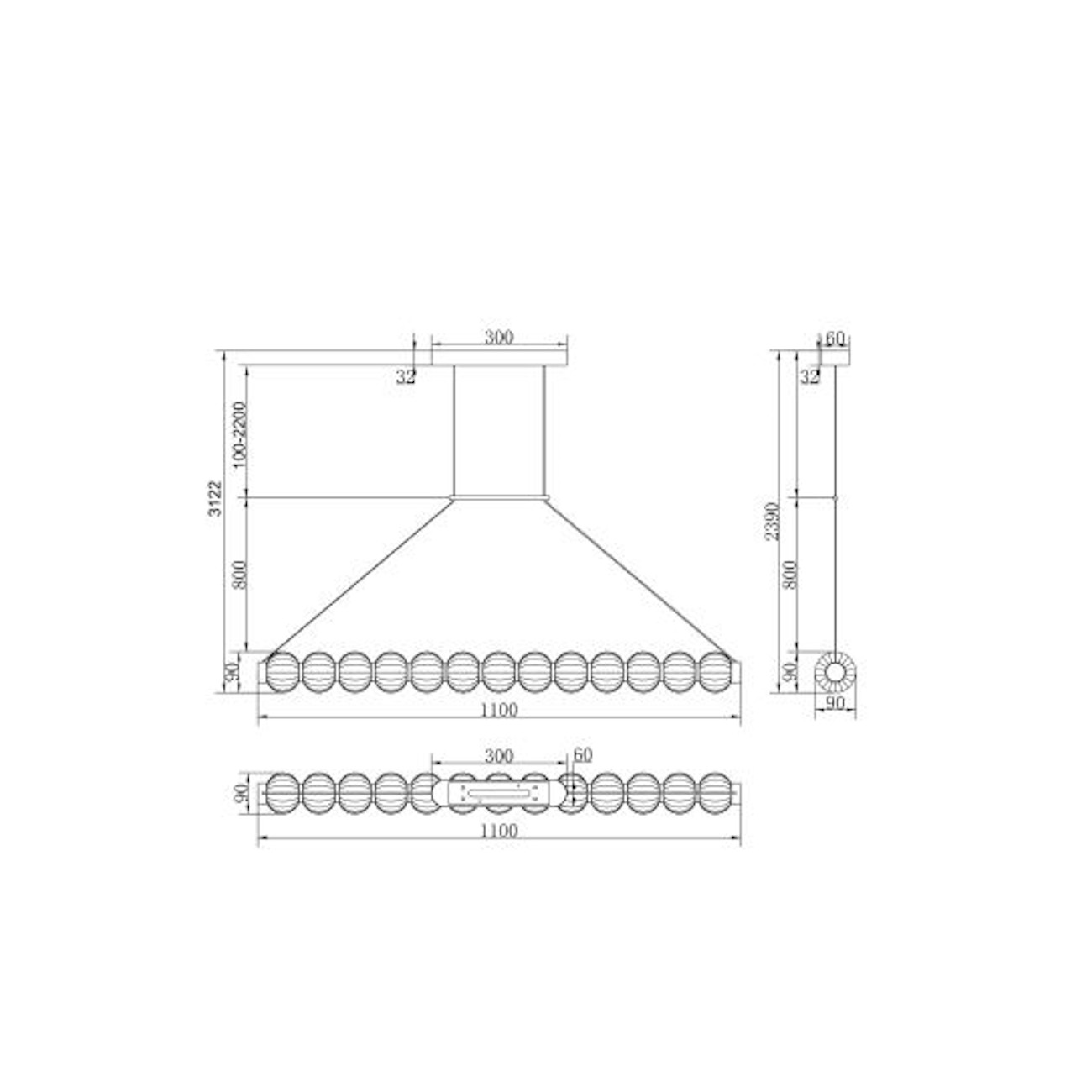 MAYTONI - Amulet, Lampe à suspension
