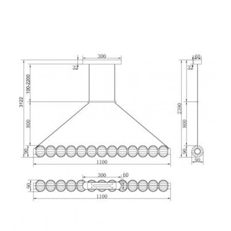 MAYTONI - Amulet, Lampe à suspension