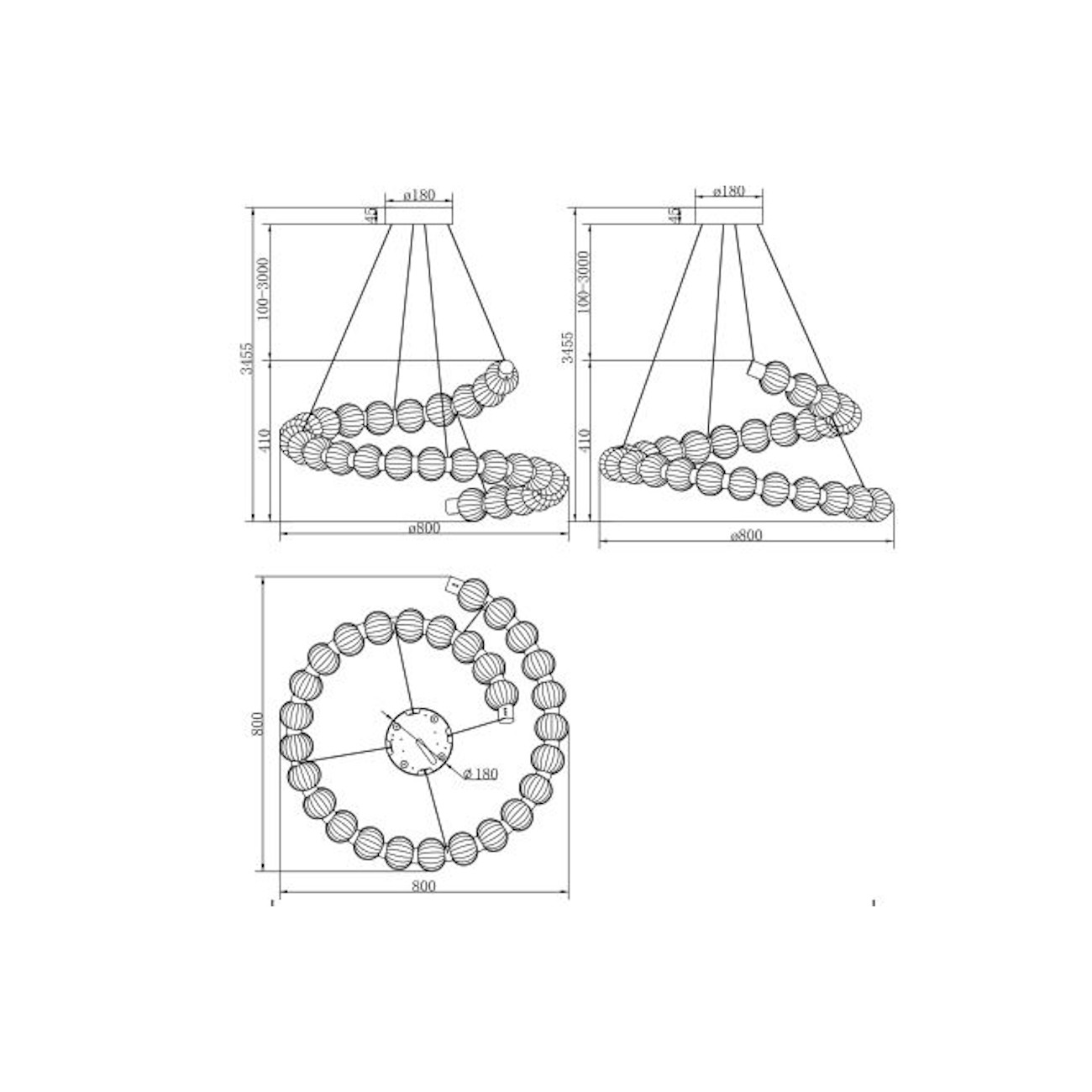 MAYTONI - Amulet, lampe à suspension