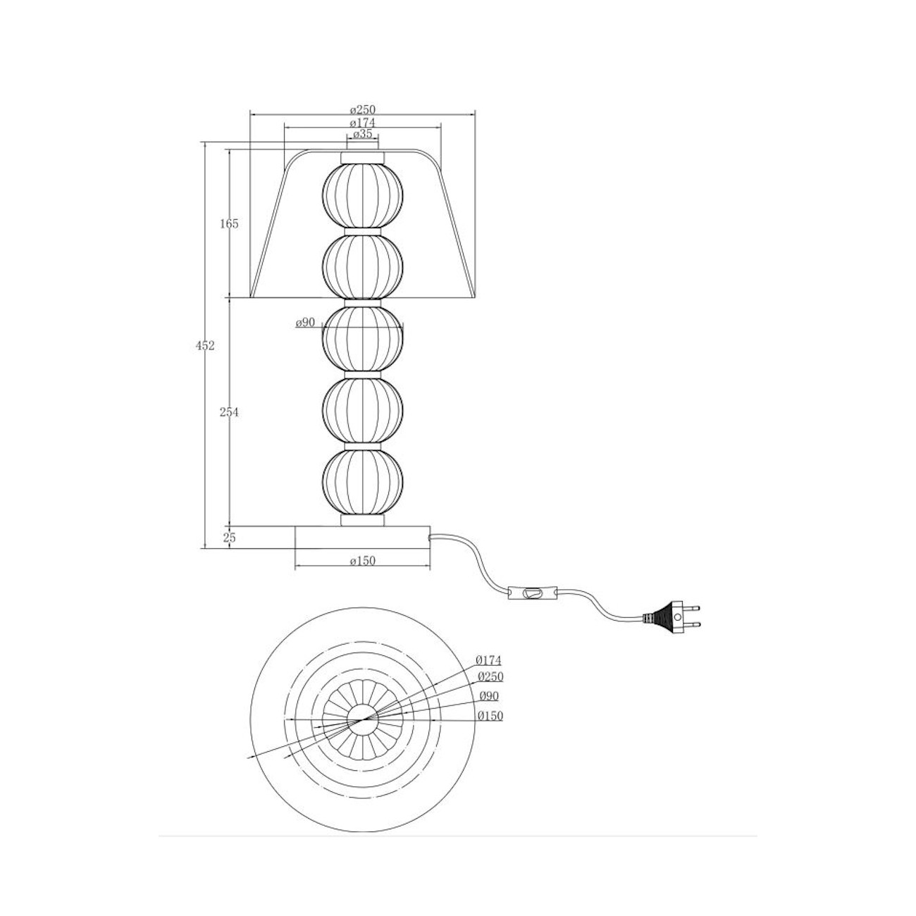 MAYTONI - Amulet, Table lamp