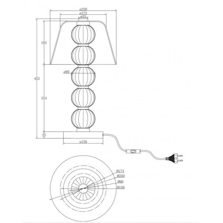 MAYTONI - Amulet, Lampe de table