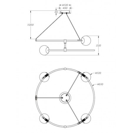 MAYTONI - Balance, lampe à suspension