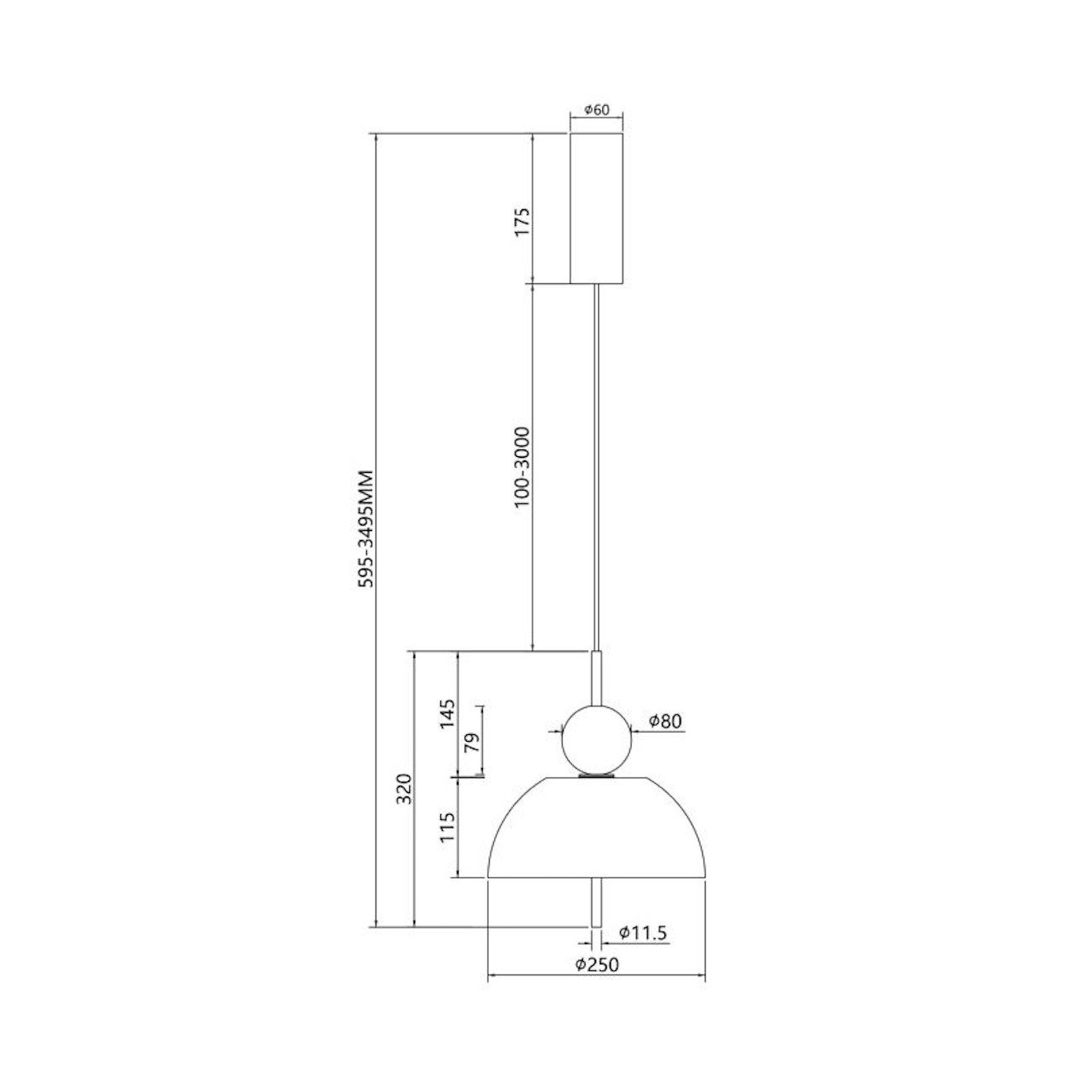 MAYTONI - Bangkok, Lampe à suspension
