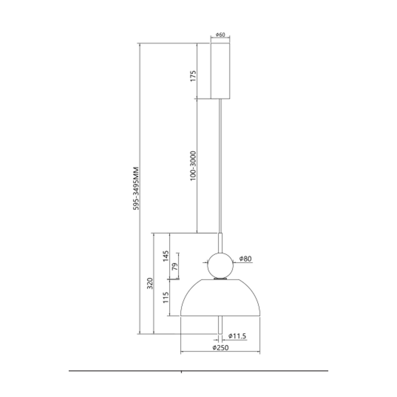 MAYTONI - Bangkok, Lampe à suspension