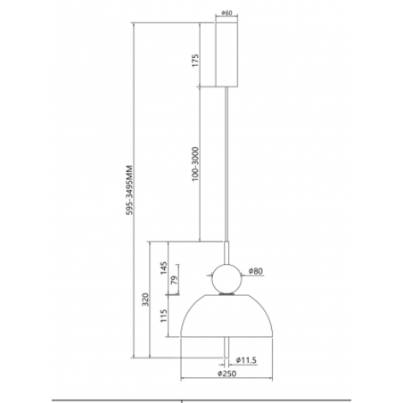 MAYTONI - Bangkok, Lampe à suspension
