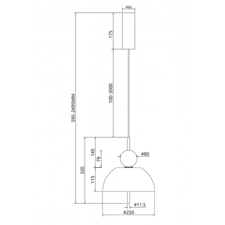 MAYTONI -  Bangkok, Pendant lamp