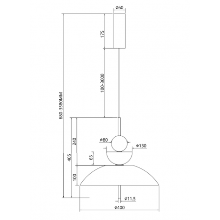 MAYTONI - Bangkok, Lampada a sospensione