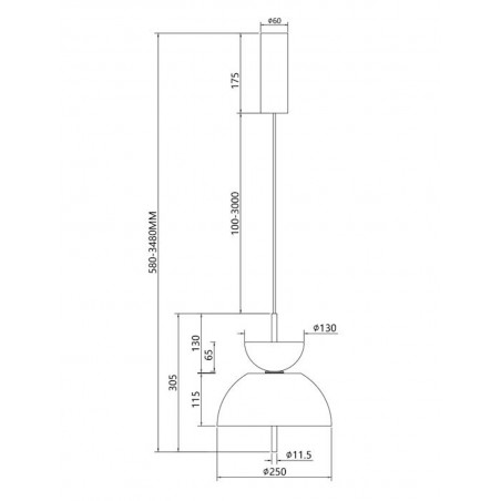 MAYTONI - Bangkok, Lampe à suspension