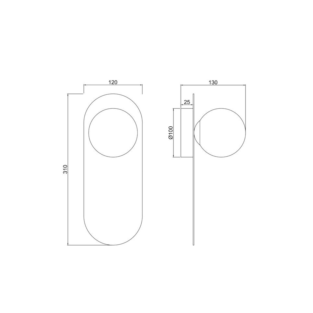 MAYTONI - Bao, Wall lamp