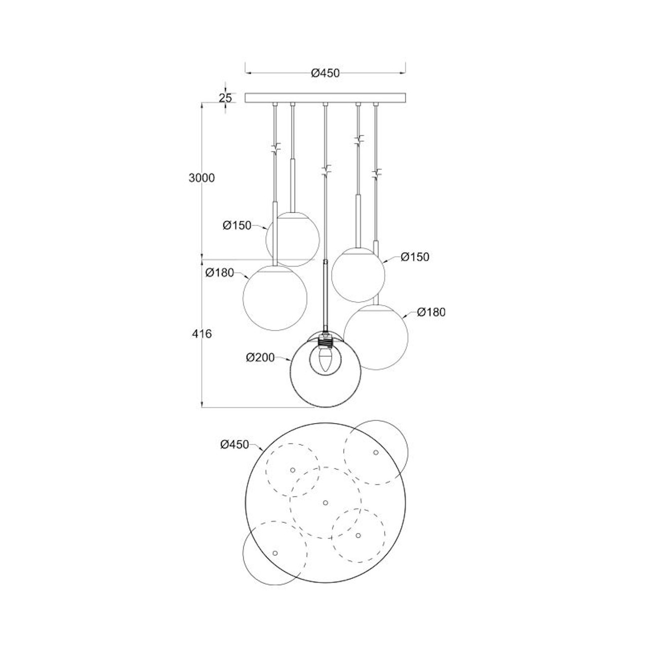 MAYTONI - Basic form, Lampe à suspension