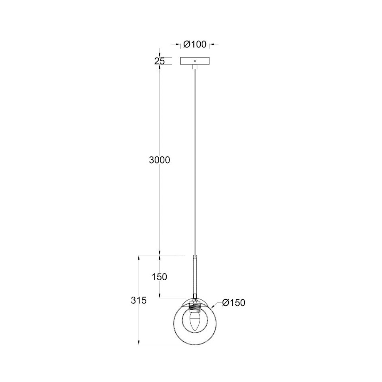 MAYTONI - Basic form, Lampe à suspension