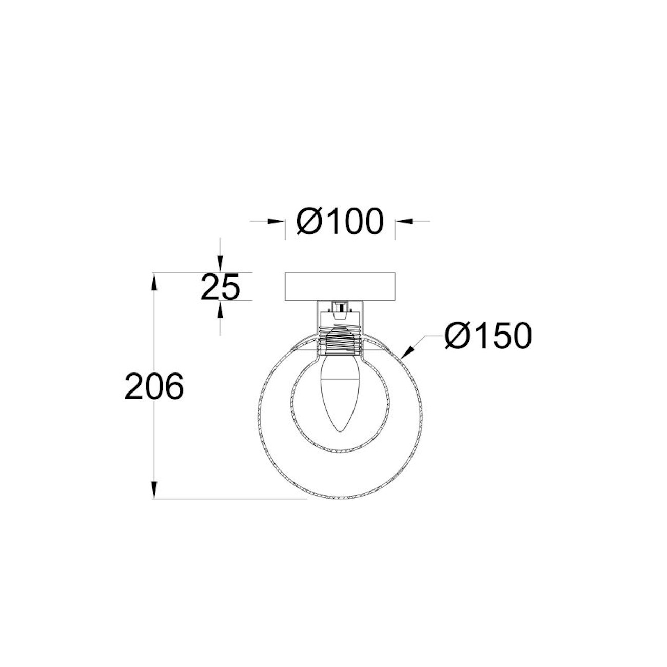MAYTONI - Basic form, Lampada a muro