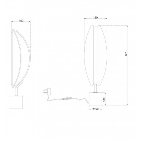 MAYTONI - Breeze, Lampe de table