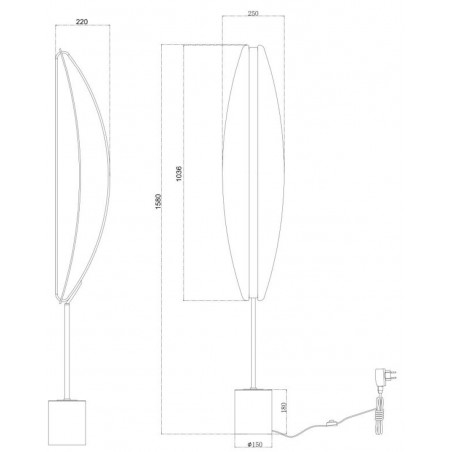 MAYTONI - Breeze, Lampadaire