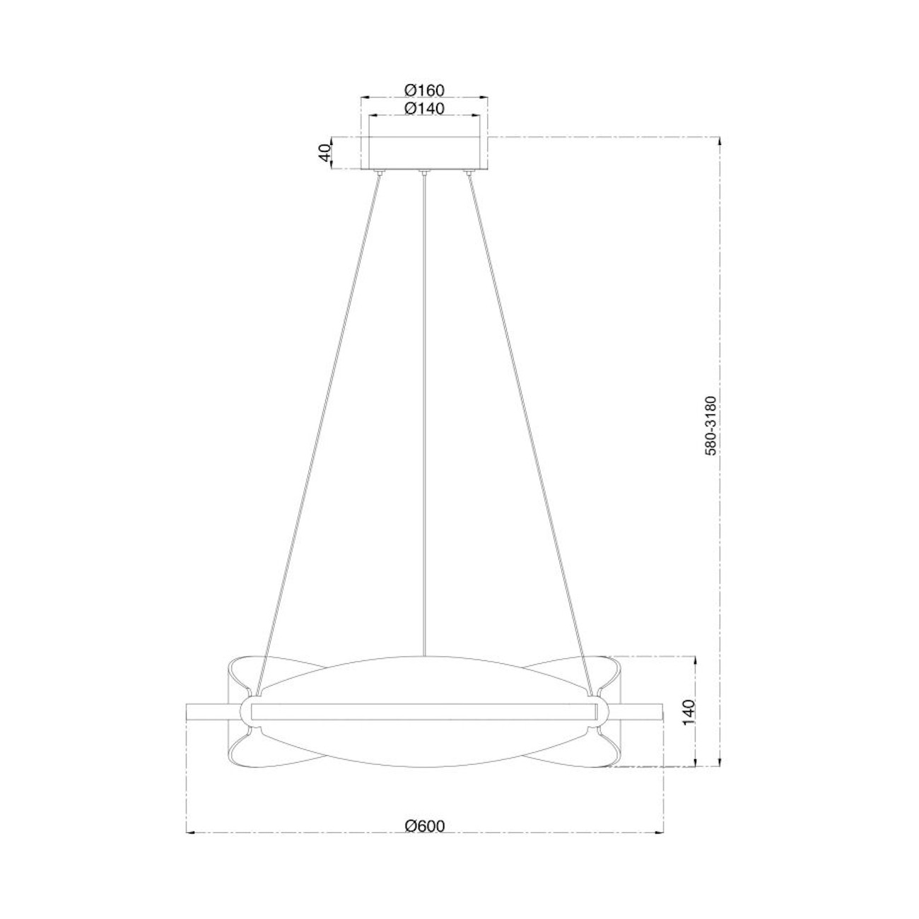 MAYTONI - Breeze, Lampe à suspension