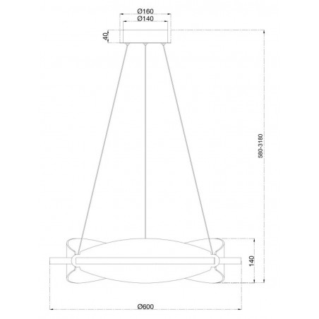 MAYTONI - Breeze, Lampe à suspension