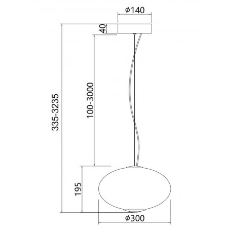 MAYTONI - Bruma, Lampe à suspension