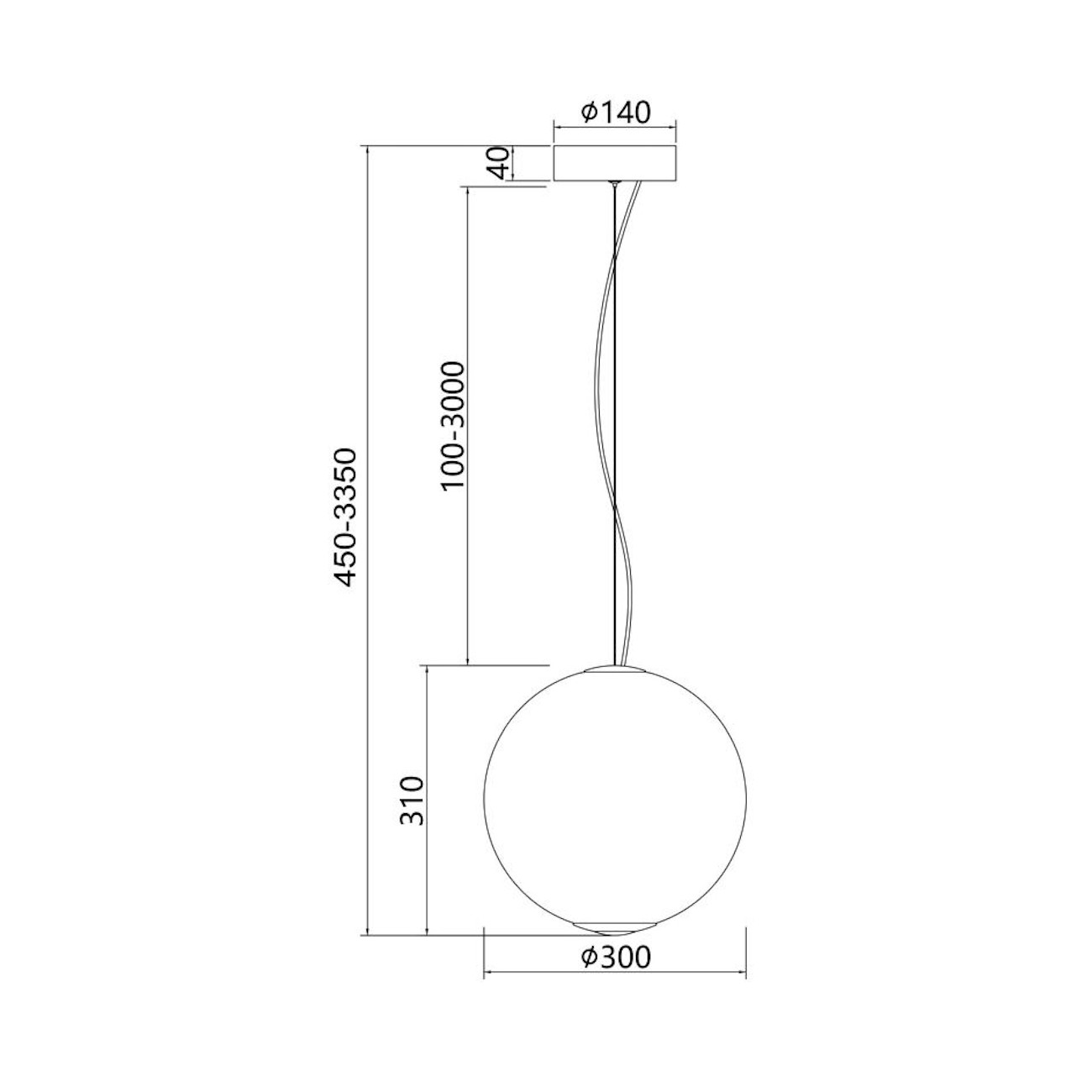 MAYTONI - Bruma, Lampe à suspension