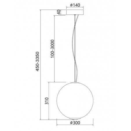 MAYTONI - Bruma, Lampe à suspension