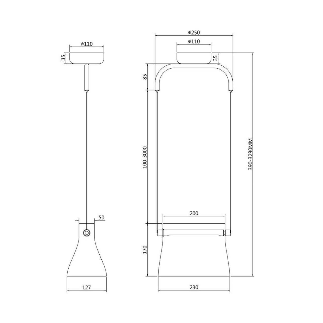 MAYTONI - Cabaret, Lampe à suspension