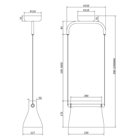 MAYTONI - Cabaret, Lampe à suspension