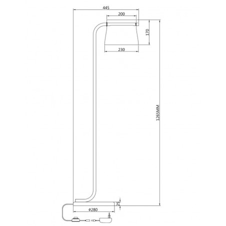 MAYTONI - Cabaret, Lampada da terra