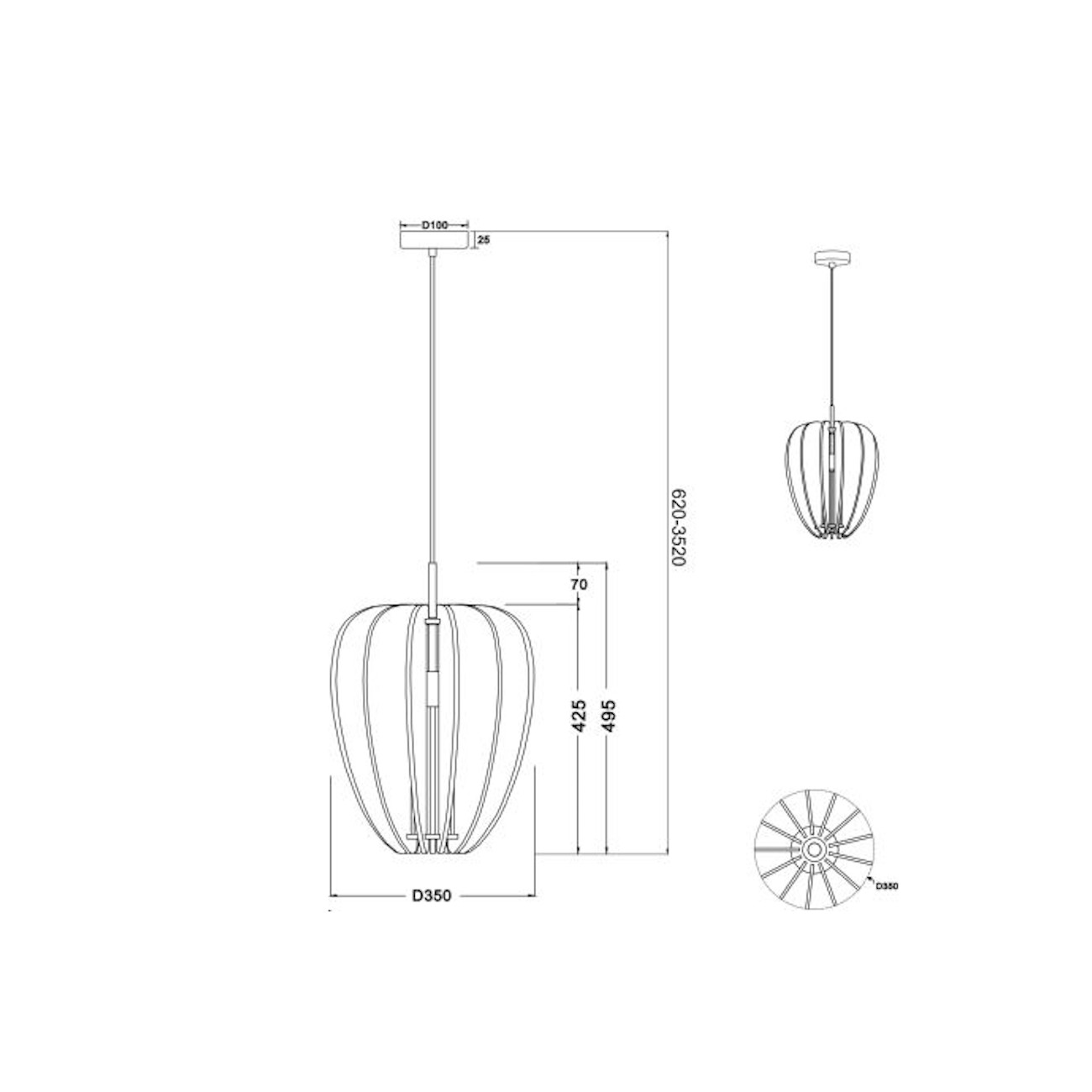 MAYTONI - Cambio, Lampada a sospensione