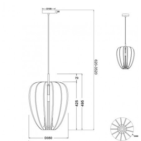MAYTONI - Cambio, Lampada a sospensione