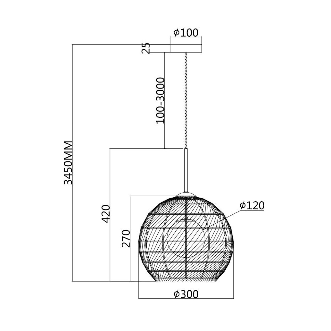 MAYTONI - Cane, Pendant lamp