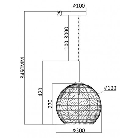 MAYTONI - Cane, Pendant lamp