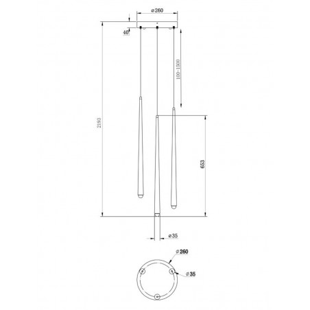 MAYTONI - Cascade, Pendant lamp