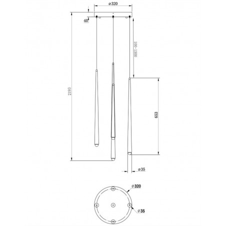 MAYTONI - Cascade, Pendant lamp