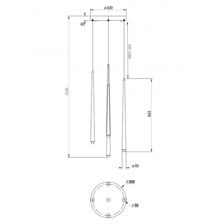 MAYTONI - Cascade, Pendant lamp