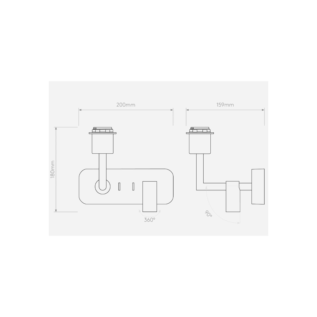 ASTRO LIGHTING - Side by Side, Lampe murale
