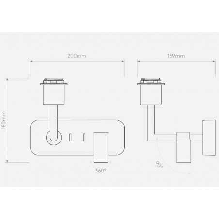 ASTRO LIGHTING - Side by Side, Lampe murale