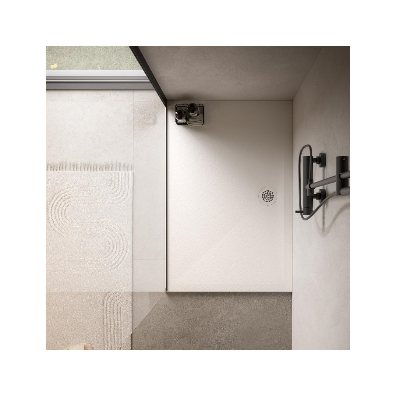 GLASS - Air, Shower tray Canapa