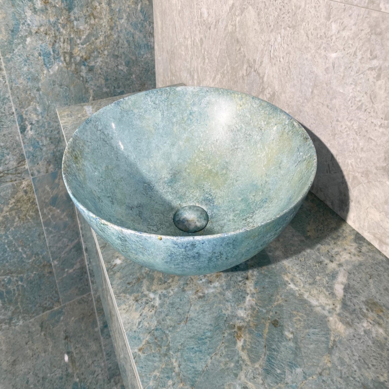 DUNE CERAMICHE - Lavabo sur pied AMAZONITE 40 40 15 cm