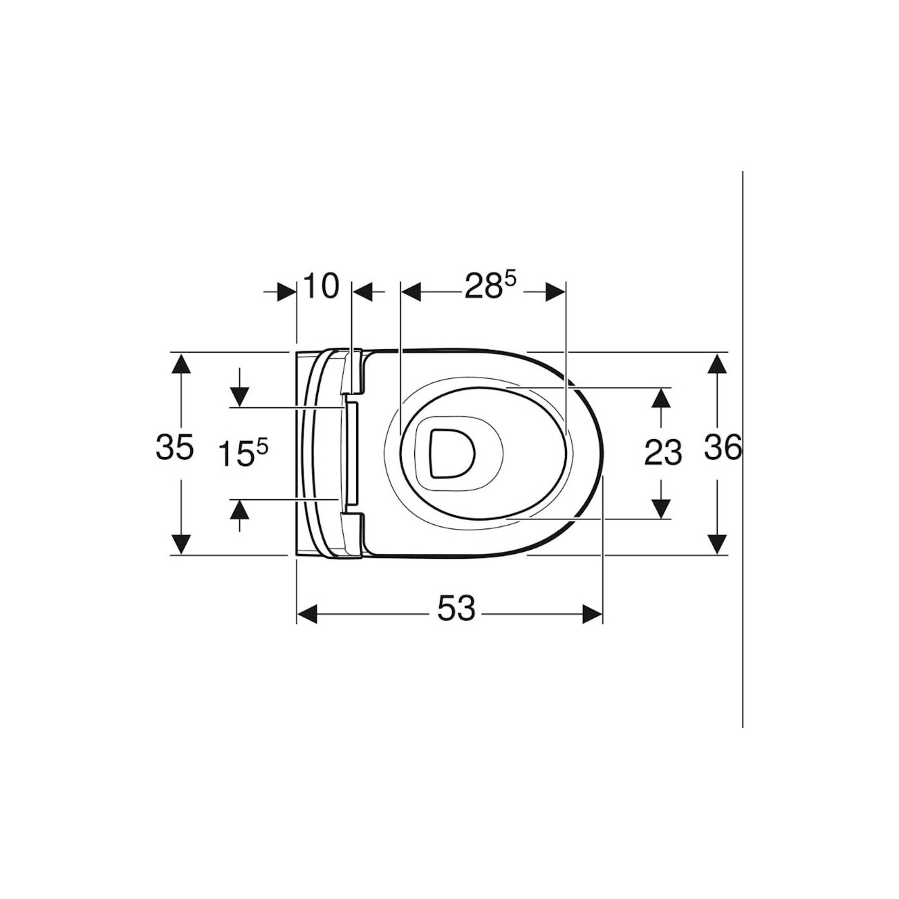 GEBERIT - Selnova Premium, Set pot suspendu