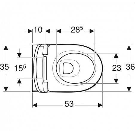 GEBERIT - Selnova Premium, Set pot suspendu