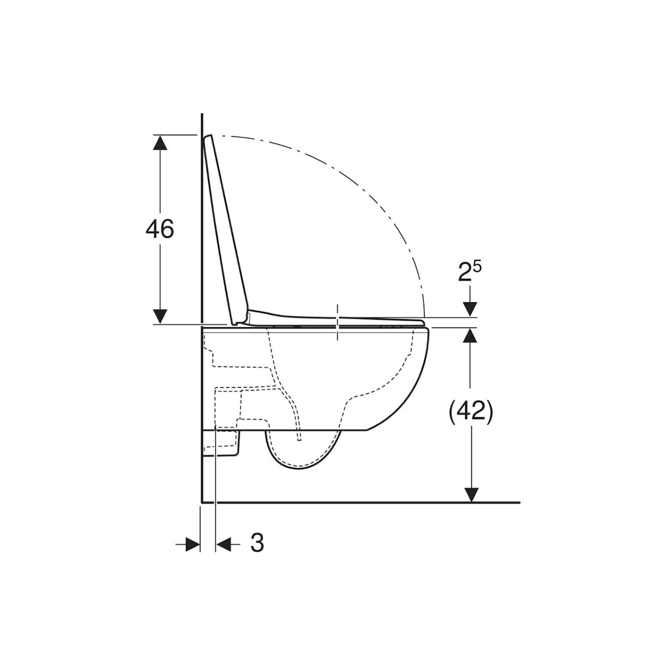 GEBERIT - Selnova Premium, Hanging vase set
