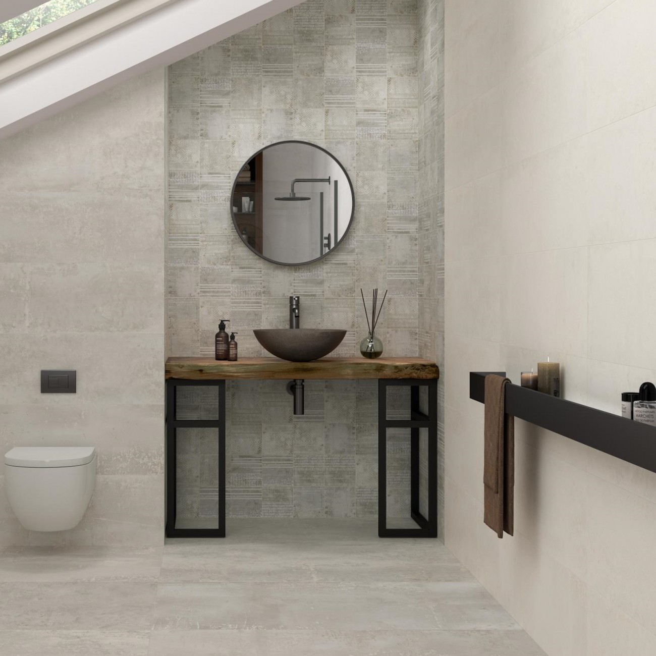 DUNE - LAVABO BERLIN GRAPHITE  40x40x15