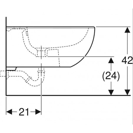 GEBERIT - Selnova premium, Bidet sospeso