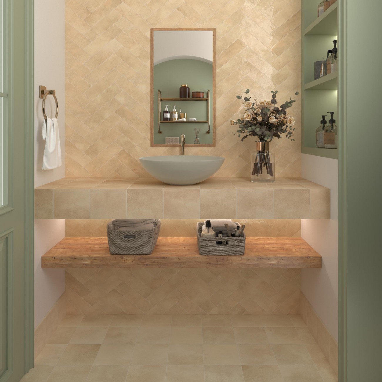 DUNE - Washbasin Shelter 40×40×15 cm