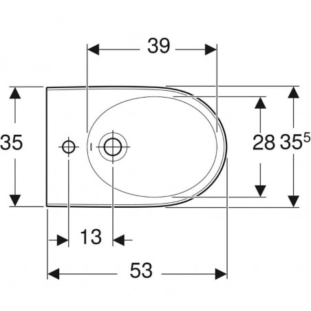 GEBERIT - Selnova premium, Bidet a pavimento