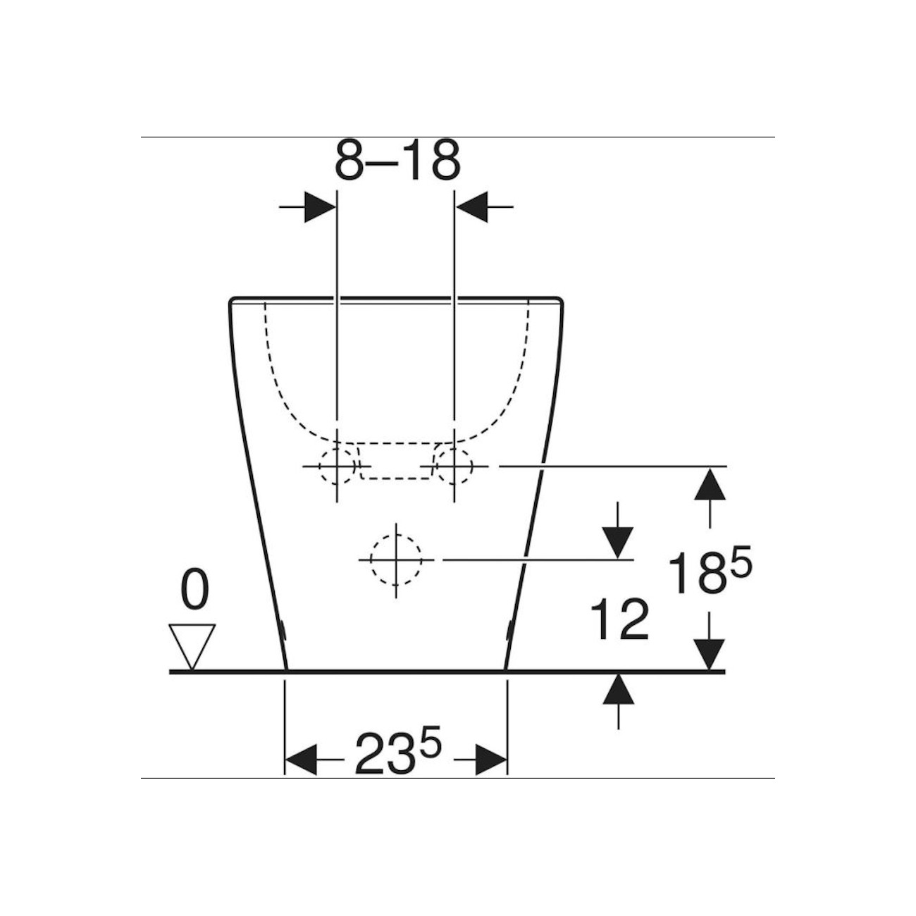 GEBERIT - Selnova premium, Bidet a pavimento