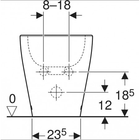 GEBERIT - Selnova premium, Bidet a pavimento