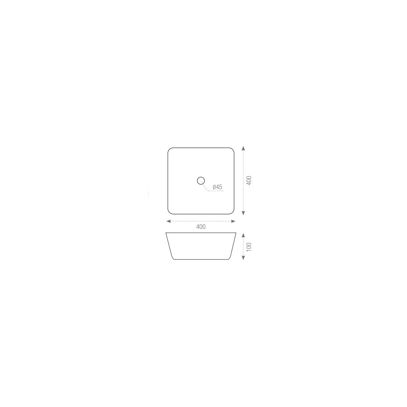 DUNE - Washbasin LEGACY 40x40x10