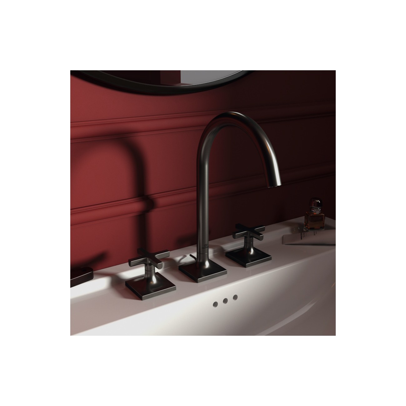 IDEAL STANDARD - JOY NEO Miscelatore lavabo a due leve per lavabo tre fori con maniglie a croce