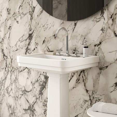 IDEAL STANDARD - JOY NEO Miscelatore lavabo a due leve per lavabo tre fori con maniglie a croce