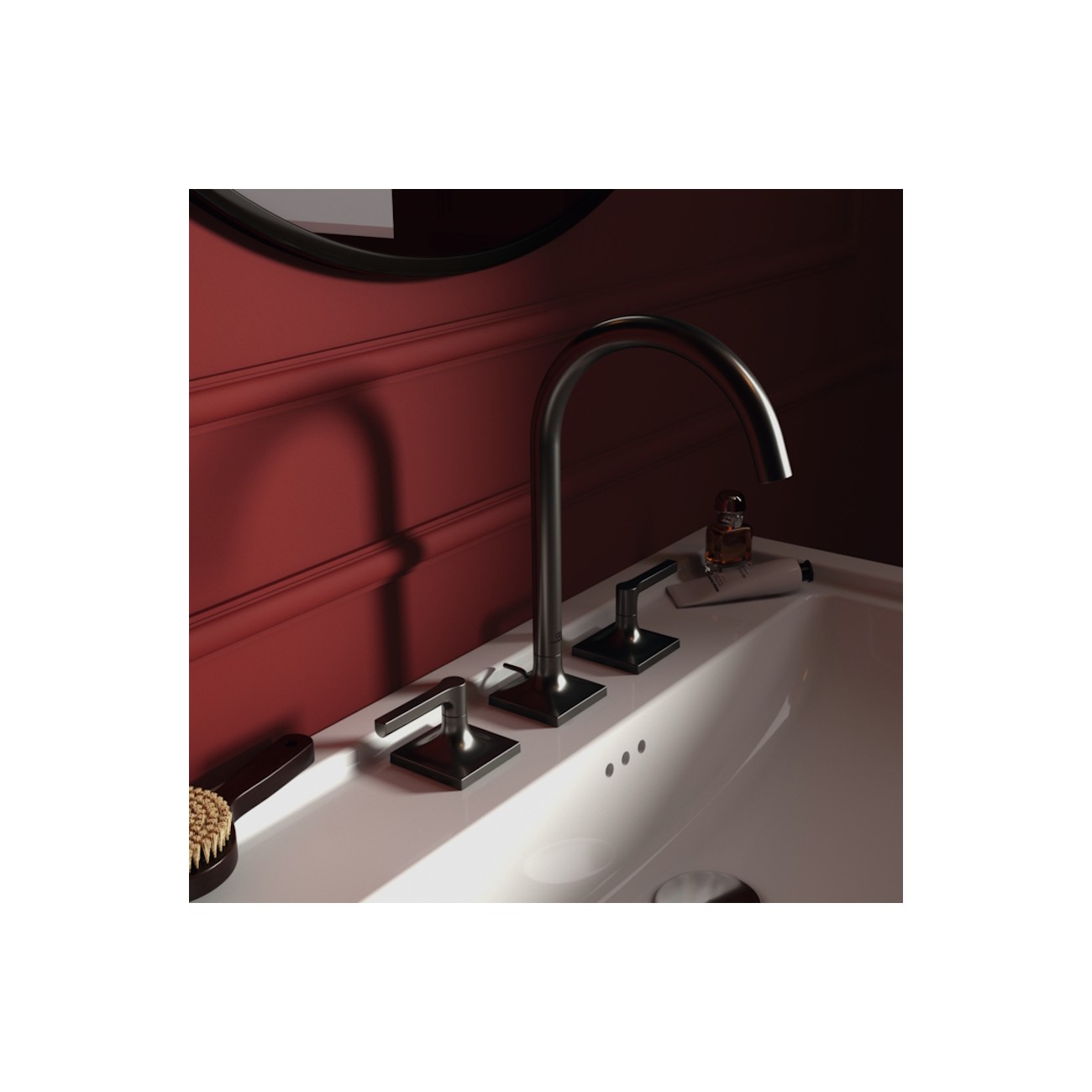 IDEAL STANDARD - JOY NEO Miscelatore a due leve per lavabo tre fori con maniglie lineari